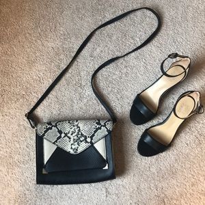 Apt 9 small snakeskin handbag